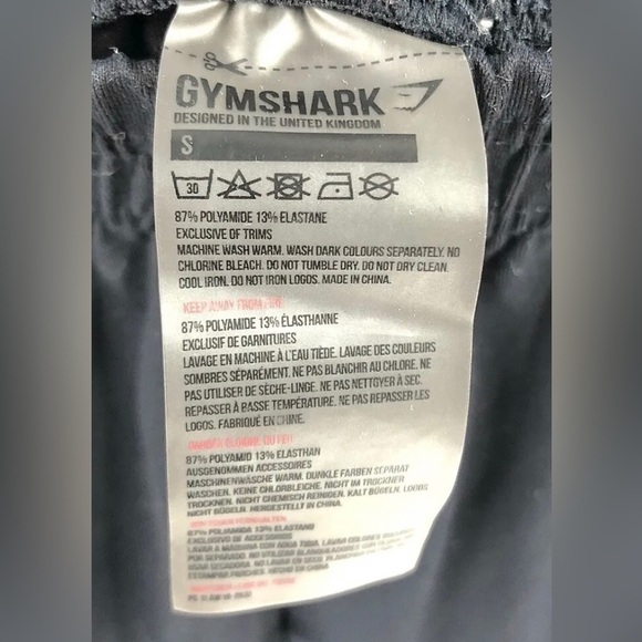 Gymshark Size Small Core Leggings Pull On Pants Black Jogger Waist Track Stretch - Picture 4 of 8